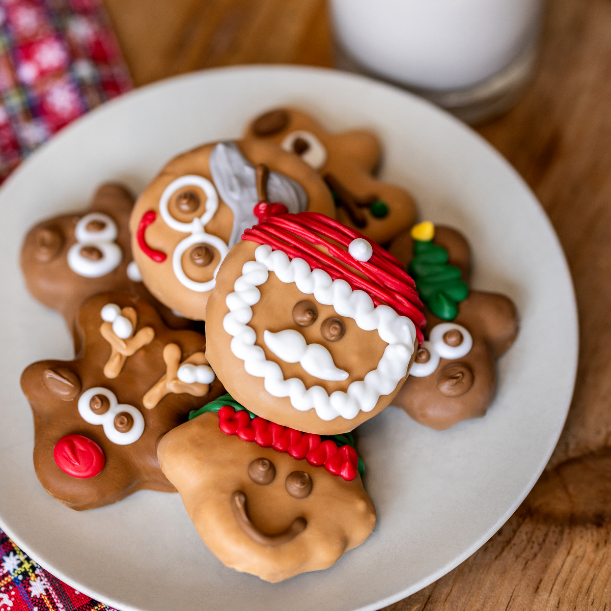 Wufers Giftable 12-Day Advent Santa's Silly Crew Cookie Box (12pk