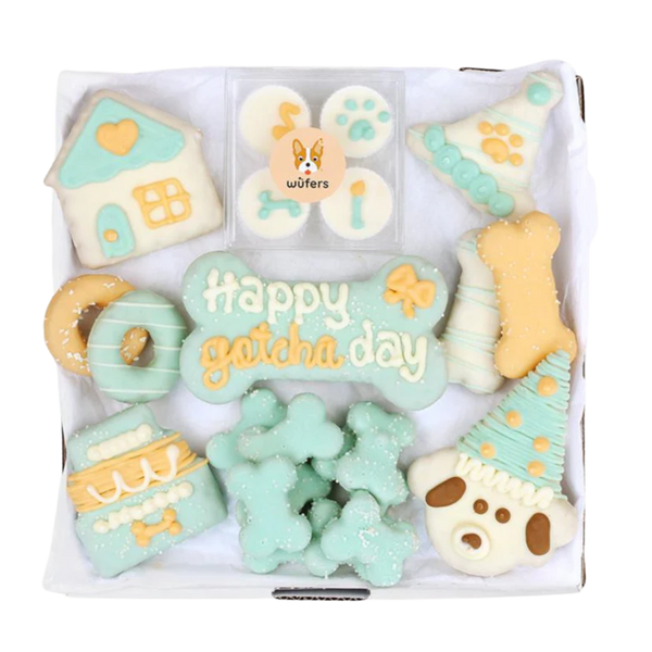 Wufers Gotcha Day Gift for Dogs Cookie Box