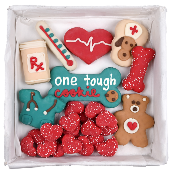 Wufers Get Well Soon Gift for Dogs Cookie Box