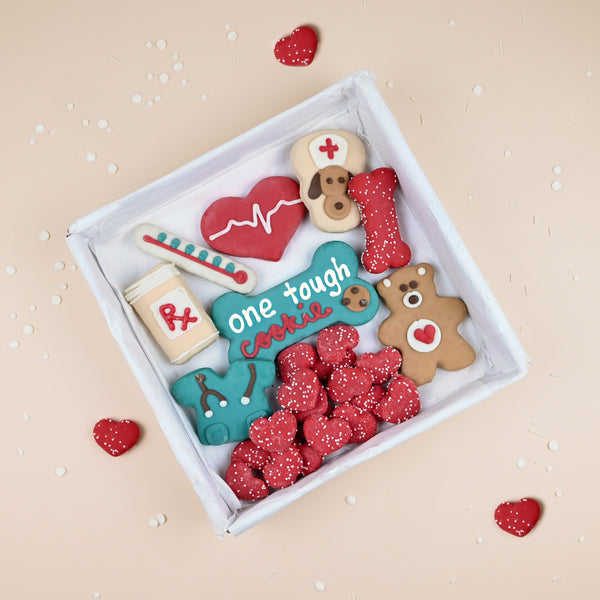 Wufers Get Well Soon Gift for Dogs Cookie Box