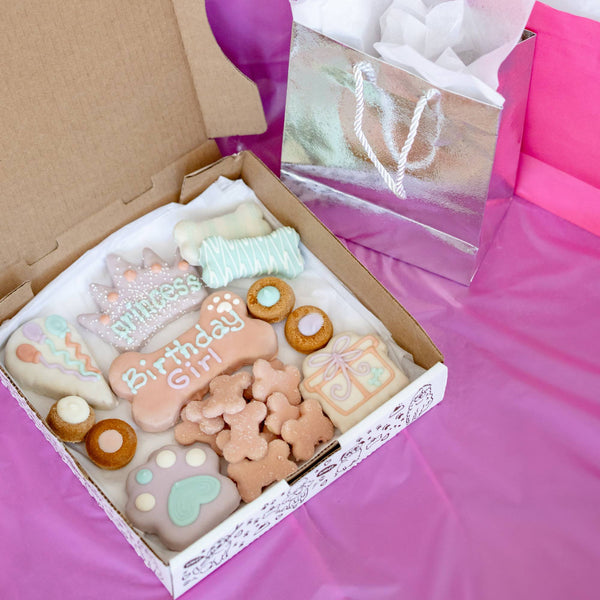 Birthday Girl Dog Cookie Box