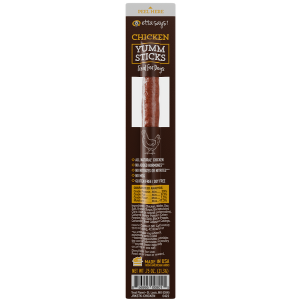 Etta Says! Yumm Sticks Dog Jerky Stick, Chicken