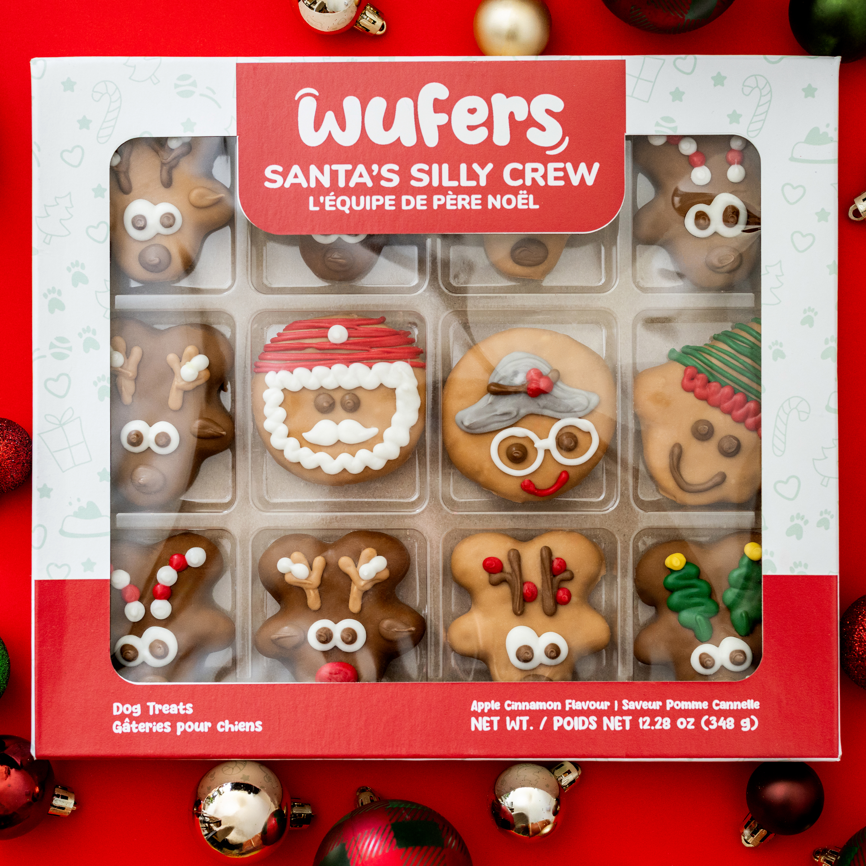 Wufers Giftable 12-Day Advent Santa's Silly Crew Cookie Box (12pk Wufers Giftable 12-Day Advent Santa's Silly Crew Cookie Box (12pk