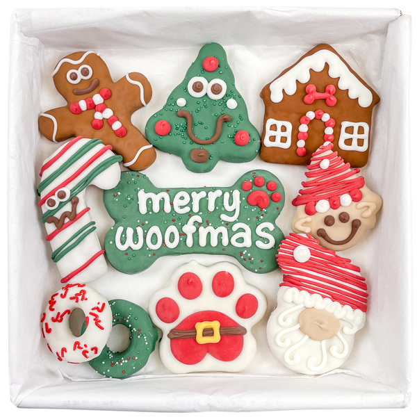 Wufers Christmas Dog Cookie Box