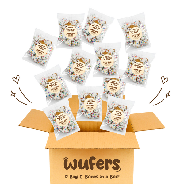 Rainbow Sprinkled Box O' Endless Bones - 12 Bags in a Box