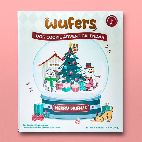 Wufers Snow Globe Singing Advent Calendar for Dogs