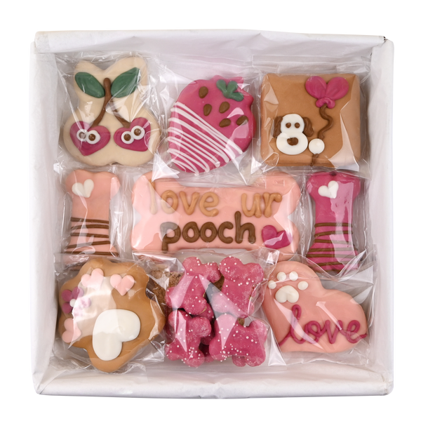 Wufers Valentine's Day Dog Cookie Box