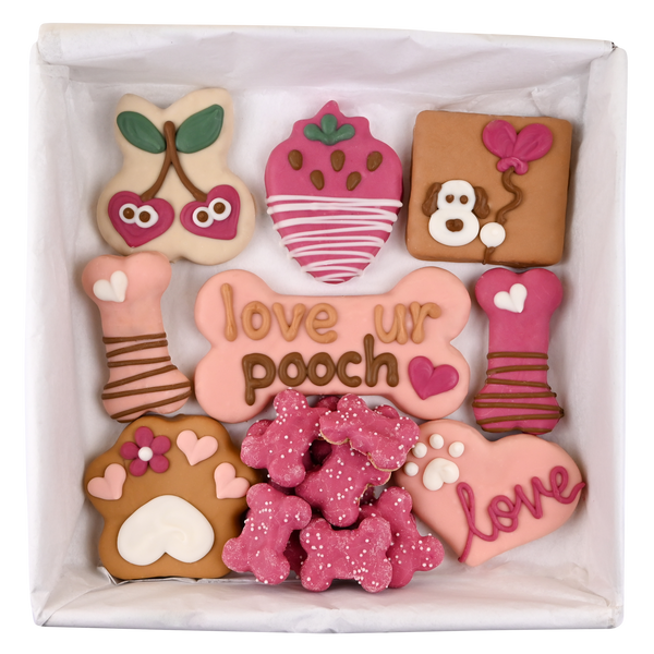 Wufers Valentine's Day Dog Cookie Box