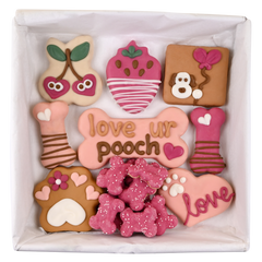 Wufers Valentine's Day Dog Cookie Box