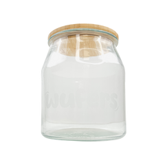 Wufers Glass Dog Cookie Jar