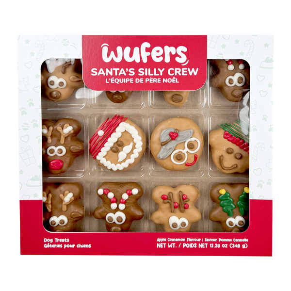Wufers Giftable Santa's Silly Crew Cookie Box (12 pk)