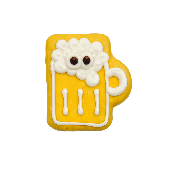 Yellow Beer mug cookie