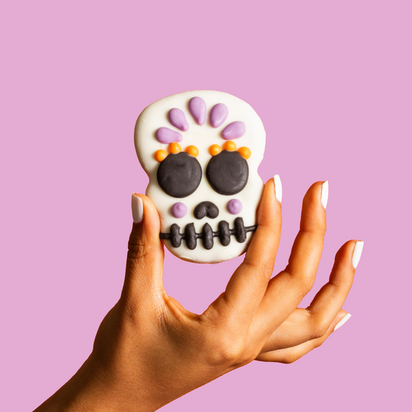 Violet Sorta Sweet, Sorta Spooky Skull