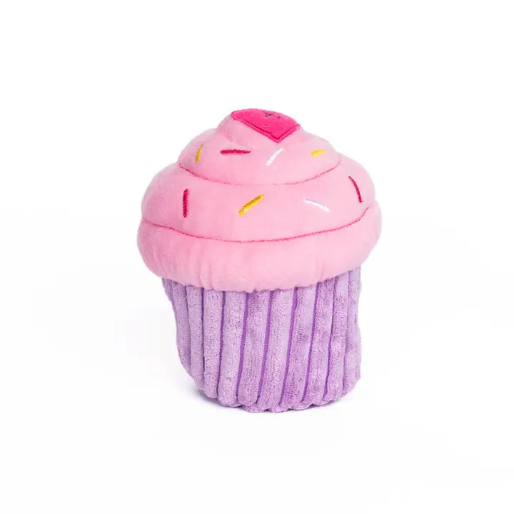Pink Birthday Cupcake Dog Toy – Wufers - Main Image