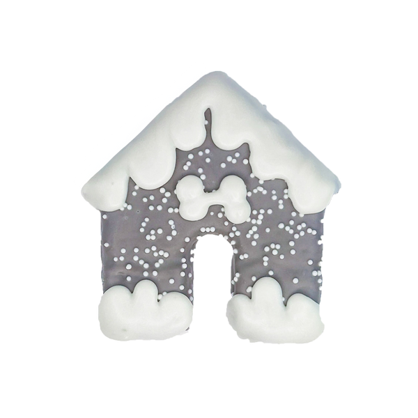 Snowy Grey Dog House