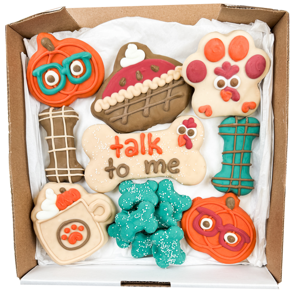 Wufers Fall Dog Cookie Box