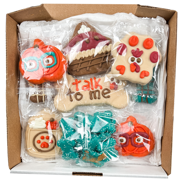 Wufers Fall Dog Cookie Box